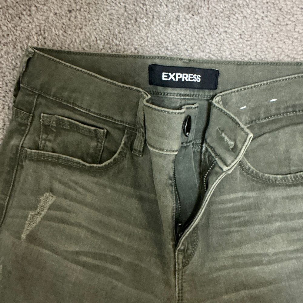 Express Men's Green Jeans